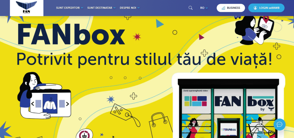 FANbox EasyBox Fan Courier trimiți - primești colete rapid